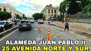 Asi es la ALAMEDA JUAN PABLO SEGUNDO, 25 AVENIDA SUR de SAN SALVADOR. #elsalvador