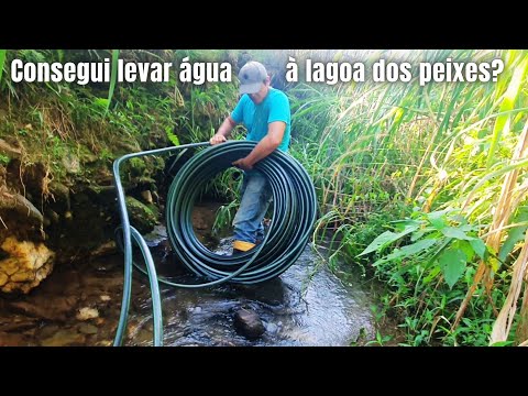 SERÁ QUE CONSEGUI LEVAR ÁGUA PRA ENCHER A LAGOA DOS PEIXES AQUI NO SÍTIO?