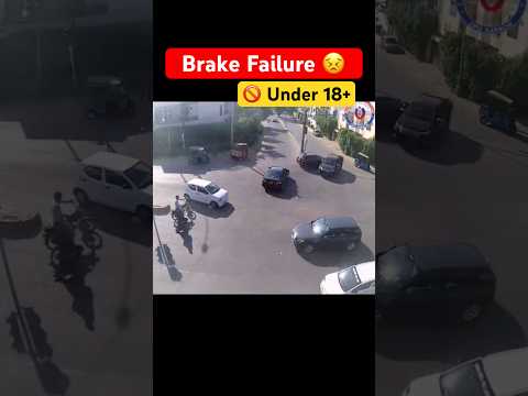 Brake Fail 🤬 Bad Luck | Cctv