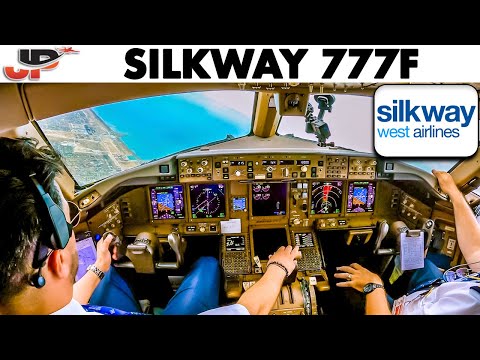 Flying a New Silkway Boeing 777 Freighter to Dubai