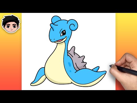 How To Draw LAPRAS | Pokemon - Step By Step Easy For Beginners
