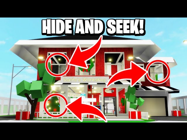 Hide And Seek In Santa's Workshop House In Roblox Brookhaven RP