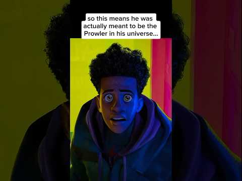 So Miles was meant to be the Prowler😱😱 #shorts #spiderverse
