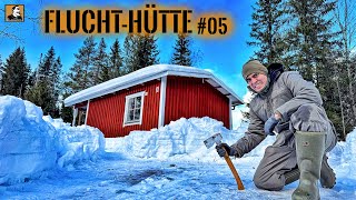 FLUCHTHÜTTE im TIEFSCHNEE - Trotz starkem FROST & KÄLTE bewohnbar machen | Survival Mattin