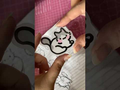 😻 #art #shrinkplastic #shrinkydink #kawaii #shrinkydinks #diy #diycraft #cute #handmade #drawing