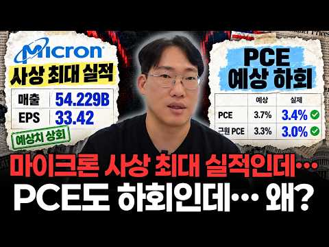 [특별 라이브] "마이크론 사상 최대 실적, PCE 하회" 근데 주가는 왜?! | 목요 멘탈 케어 라이브