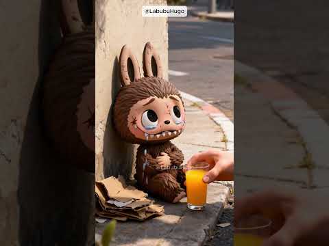 Labubu just wanted some water. #labubu #labubushorts