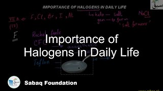 Importance of Halogens in Daily Life