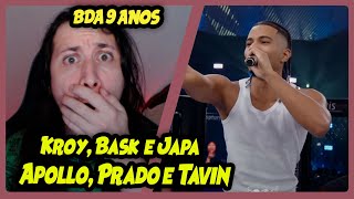 KROY, BASK E JAPA X APOLLO, PRADO E TAVIN | SEMIFINAL | BDA 9 ANOS | REACT DO MORENO