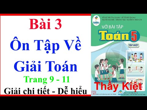 Vở Bài Tập Toán Lớp 5 Bài 3 Trang 9 | Ôn Tập Về Giải Toán | Cánh Diều