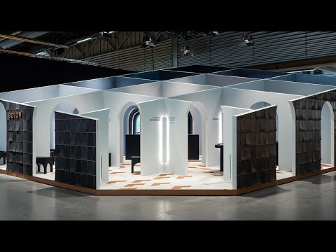 Snarkitecture creates labyrinth-like stall for Bolon at Stockholm Furniture Fair | Design | Dezeen