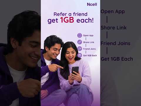 Share. Join. Get FREE 1GB EACH! ⭐ #NcellApp