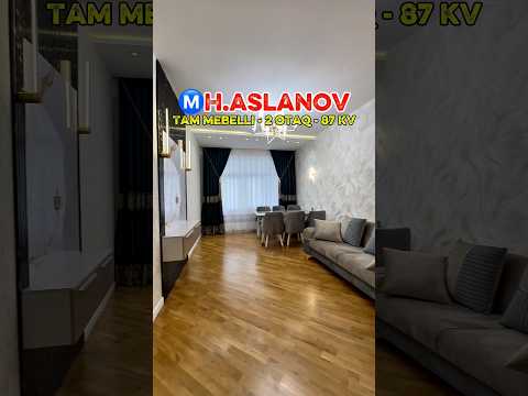 👍Tam mebelli, Çıxarışlı, 87kv, 2otaq. Ⓜ️H.Aslanov m/s çıxışı.📞0704476999