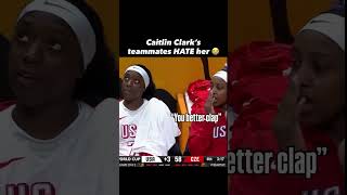 😭 Caitlin Clark gets no bench reaction after a deep 3 | World Cup USA WNBA women's basketball NBA