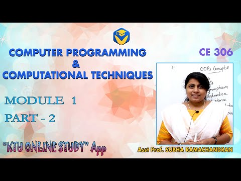 KTU CPCT - COMPUTER PROGRAMMING AND COMPUTATIONAL TECHNIQUES | MODULE  1 PART 2 | S6 CIVIL | KOS APP