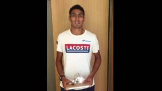 Thiago Monteiro agradece CBT e Correios após conquista na França