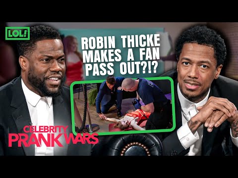 Robin Thicke Makes a Fan Pass Out?!? | Celebrity Prank Wars | LOL! Network