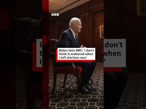 Joe Biden tells BBC ’I don’t think it mattered when I left election race’. #JoeBiden #BBCNews