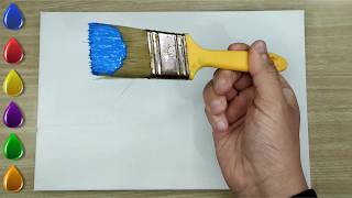 This Painting Opens a Portal to Tranquility / Acrylic Painting For Beginners