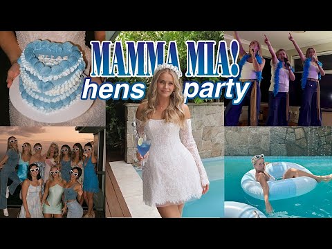 MY SURPRISE HENS WEEKEND!!! (Mamma Mia Theme) 🪩🩵🎤