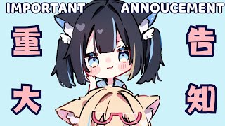 important announcement - cyan nyan && asahi lina