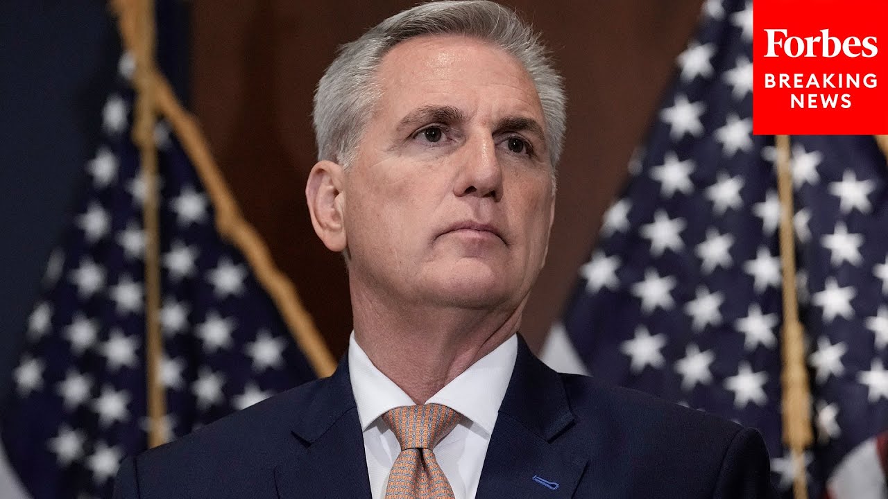 Speaker Kevin McCarthy Slams President Biden Over The Southern Border At A Press Briefing