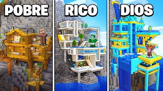 NOOB vs PRO vs DIOS: MANSION en La MONTAÑA de Minecraft
