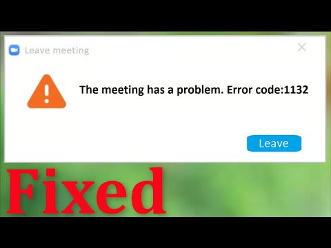 Zoom The Meeting Has Problems Error Code 10 21