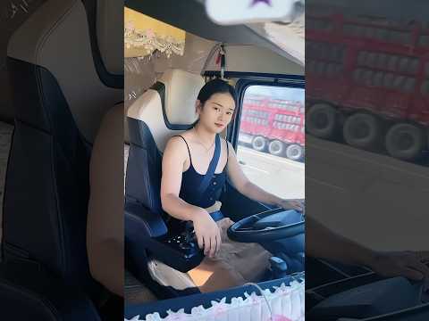 This ! Russian female truck driver !