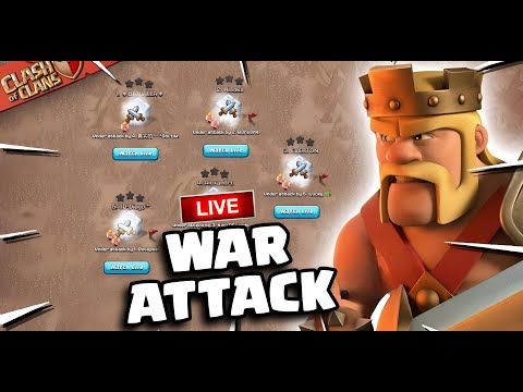 🔥LIVE WAR ATTACKS🔥3 Star Attacks | WAR | COC