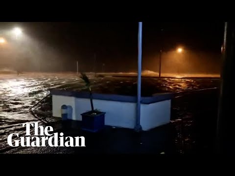 Storm Éowyn lashes Galway aquarium in Ireland