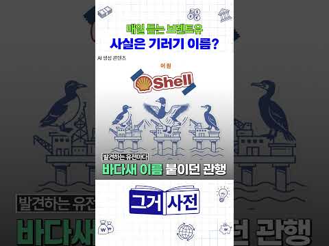 <strong>맨날</strong> 뉴스에 나오는 브렌트유가 사실은 새 이름이라고?🦢 | 그거사전 | 숏클립 #shorts