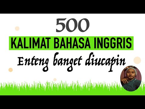 kalimat bahasa inggris enteng banget diucapin