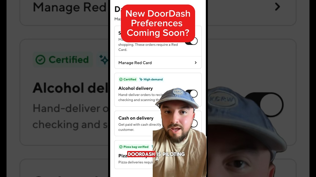 New DoorDash Preferences Coming Soon? #doordash #deliverydriver #fooddelivery