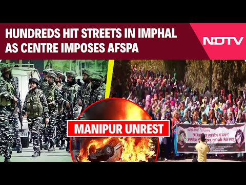 Manipur Violence | Hundreds Hit Streets In Imphal As Centre Imposes AFSPA To Reinstate Peace
