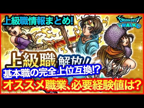 #141【ドラクエウォーク】上級職まとめ！おすすめの職業や今後の必要経験値の話【攻略解説】