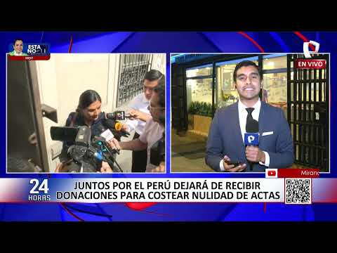 Tesorera de Juntos por el Perú pide ya no abonar dinero