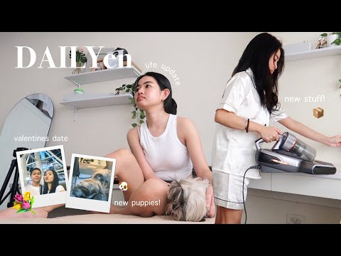 DAILYen • While Im Gone: Valentines date, New clothes, Unboxing Jimmy Vacuum & Wanbo Projector