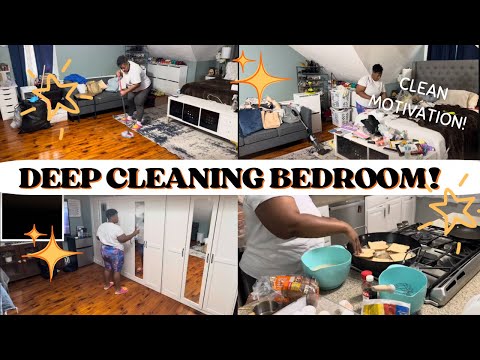 DEEP CLEANING MY DEPRESSION BEDROOM | BUSY MOM OF SIX | MAKING BRUNCH FOR MY KIDS | BEING A GOOD MOM