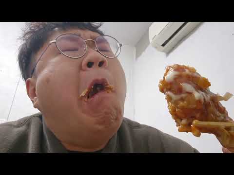 독감걸려서 <strong>처갓집</strong> 슈쁘림 양렴닭다리+진쮐뿽 먹방. Mukbang