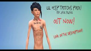 Sims 4 - Lil Peep - Tattoos Pack by Jack Black