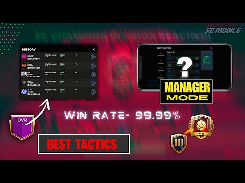 100% WIN RATE ✅ • This Tactics Will Make You Fc Champion!  FC MOBILE