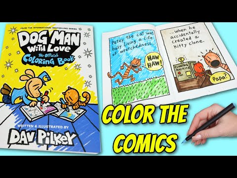 Dog Man Movie inspired Official Coloring and Story Book