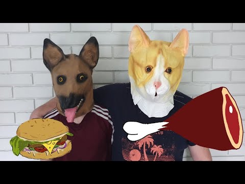 DOGs and cats with balloons animals mask comedy videos by Tutudog
