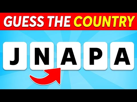 Guess the Country by its Scrambled Name | Country Quiz | Quiz Jerry 