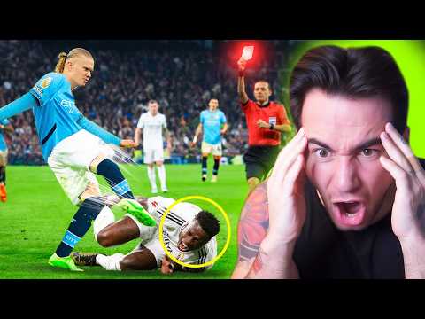 American Reacts to The Most BRUTAL FOULS in Football