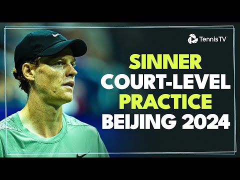 Jannik Sinner Court-Level Practice Highlights vs Jan-Lennard Struff 🤩 | Beijing 2024