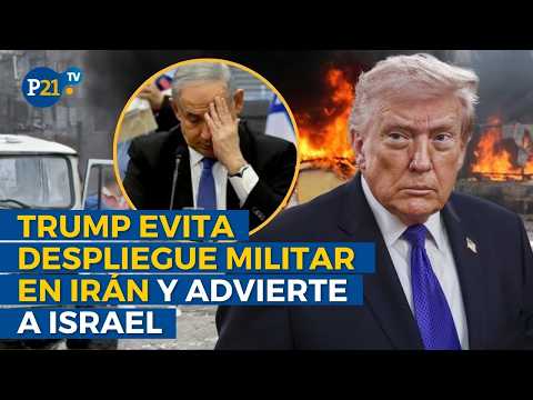 Trump descarta intervención militar en Irán y lanza advertencia a Israel