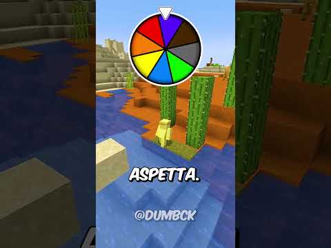 Minecraft, ma non riesco a toccare i colori casuali!⛏️ #shorts
