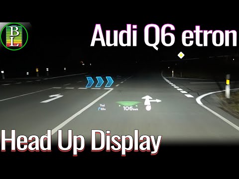 Audi Q6 etron HUD looks amazing !!!